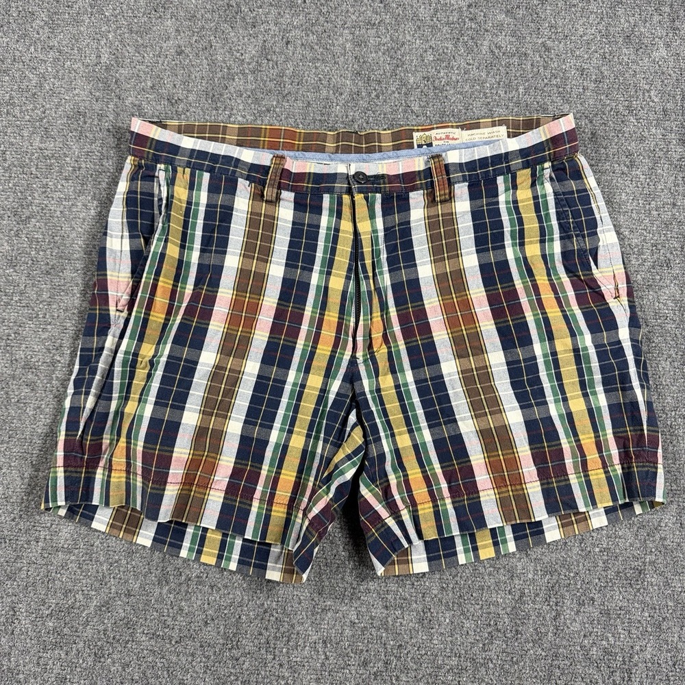 Polo Ralph Lauren Indian Madras Shorts Mens 35 Plaid Preppy 6" Inseam